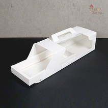 헬로베이킹 손잡이 롤케익 창박스 화이트 (받침포함 롤케이크 식빵 파운드 봉투 포장 선물)