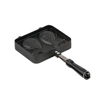 다케다 코퍼레이션 직화식 코비리 붙기 어려운 불소 수지 가공 블랙 17.8x3.5x37㎝ 타이야키 메이커 TY19 37BK, 라운드 쿡 메이커