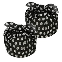 도나앤데코 도시락 보자기 고양이 블랙, 2개입