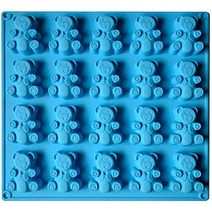 Palksky 20 캐비티 대형 젤리 베어 몰드/빅 크레용 몰드 브라우니 머핀 초콜릿 가나슈 프랄린 캐러멜 캔디 비누 바 배쓰밤 USA 미국