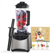 진공 초고속 블렌더 대형믹서기 1400W 블렌더 6 개 블레이드 푸드 프로세서 스무디 주방 벽걸이 기계 18L, 01 미국