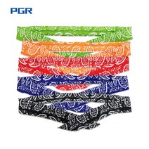 PGR 아이스 쿨스카프 2P 얼음 시원한 목수건 넥쿨러 남자 냉스카프, 검정 2P