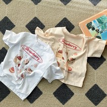 딸기부페 반팔티/엄마랑/2컬러/3호-성인/패밀리룩