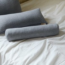 한잠푹 경추목베개 피그먼트 세트 편백나무 메밀 종아리 원통 수면경추베개, 그레이, 파쇄편백