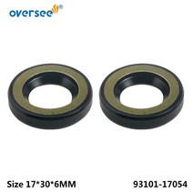 선외기 호환 93101-17054 오일 씰 s-타입 대체품 야마하 선외 모터 Parsun Hidea 8HP 크기 17*30*6mm, 02 2PCS