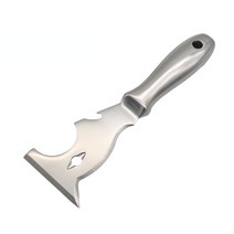 퍼티판 빠데판 알루미늄퍼티판 스테인레스 스틸 소재 다기능 퍼티 나이프 스크레이퍼 블레이드 벽 셔블 핸, 한개옵션0