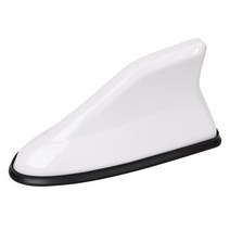 최신 업그레이드 된 신호 범용 자동차 상어 지느러미 안테나 BMW/Honda/Toyota/Hyundai/Kia 용 자동 지붕 F, 02 White