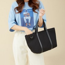 여성 캐주얼 토트 숄더 크로스 겸용 독특한 디자인 캔버스 에코백