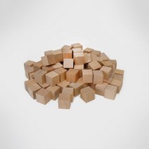 KS0149 큰솔2.5cm 원목쌓기나무 100pcs 가베가족 큐브, 상세 설명 참조
