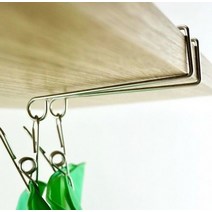 주방 상부장 싱크대 다용도 고무장갑 걸이 고리 스텐 집게, 1개, 상세페이지 참조