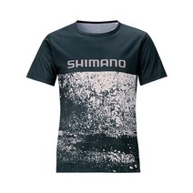 시마노 SH-096T 셔츠 윤성정품, M, 그레이 스플레쉬