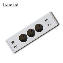 인채널 빌콘 멀티 픽스 LAN HDMI 3구 빌트인콘센트 BBF63 USB 매립형콘센트, A_빌콘 멀티 픽스 3구콘센트/실버_BBF631