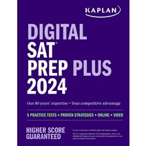 (영문도서) Digital SAT Prep Plus 2024 Paperback, Kaplan Publishing, English, 9781506287300