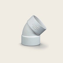 PVC VG2 45도 엘보 65A 배수용 파이프 소켓 이음관