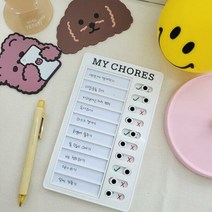 아트박스/썬리빙 하루 일과표 체크리스트 보드, 옵션선택:본품, 단품