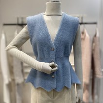 레니본 밑단플레어니트베스트(RW21BXKV705 LB)