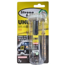 UHU 우후 SSS 슈퍼스트롱세이프 7g 초강력접착제 기네스북, 1개