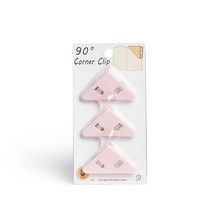 IMOON PS 책 종이 코너 클립 스낵 바인더 클립 책상 보관 선반 사무실 데스크톱 정리 책갈피 3 개 세트, 05 3 PCS Pink