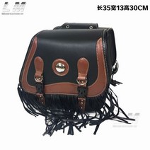 리어백 탑박스 라이더 힙색 백팩 오토바이 사이드 가방 할리 새들백 사이드백 바이크 스타일 style, 술이 달린 G 한 쌍