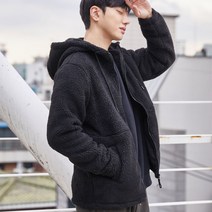 남여공용 뽀글이 양면 후리스 후드 집업 안감기모 플리스 점퍼 보아털 학생후리스 플리스