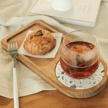 반달 디저트트레이 쟁반 홈카페 플레이팅 우드 원목 규조토 1인 미니