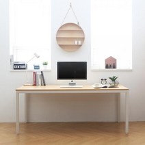 다가구 프래그마 책상 140 x 80 cm, IVORY(상판), BLACK(프레임)