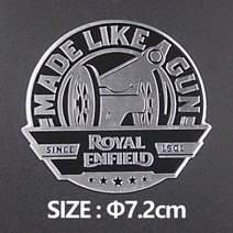 오토바이앰블럼로얄 엔필드 오토바이 엠블럼 배지 알루미늄 표준 데칼 및 스티커 불렛 350 등 클래, 04 Royal Enfield-4