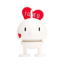 Hoptimist 홉티미스트 범블 러브 S 화이트 7cm 덴마크 홈 데코 플라스틱 피규어 Baby Love Bumble포함)