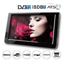 휴대용 TV 모니터 10 인치 hd tv dvb-t2 atsc isdb-t 디지털 및 아날로그 미니 소형 자동차 텔레비전 지원 usb sd mp3 hdmi av fm, 없음