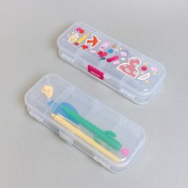 고등 학생 필통 2단 투명 필통 필꾸 스꾸 용량 넉넉 칸막이 하드 다꾸 펜슬 케이스 펜 보관 DIY