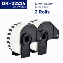 Brother 열전 사 프린터 용 2 롤 태그 QL570 DK 22205 DK11209 DK22205 연속 및 다이 컷 표준 주소 라벨, [11] 2Rolls DK-22214, 11 2Rolls DK-22214