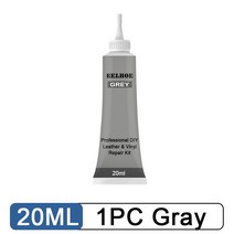 가죽쇼파수리 가죽리폼 소파수리 고급 가죽 수리 젤 20ml 구멍 연소 표면 소파 카시트 보완 리퍼브 크림, 01 1PC Gray