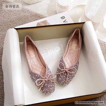 여성화 반짝 스톤 스팽글 발편한 단화 플랫슈즈 Flat Shoes 1G550