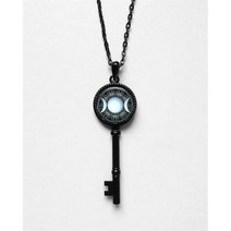 살로몬 새로운 트렌드 패션 트리플 문 여신과 펜타그램 유리 목걸이 클래식 솔로몬 매직 어레이 목걸이의 열쇠