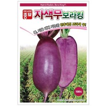 보라킹무 100립 무씨 보라색무 자색무 씨앗 대장 아시아종묘