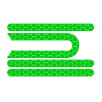 전동킥보드 튜닝 부품 개조 용품 스쿠터 앞바퀴 타이어 커버 보호 쉘 반사 스티커 xiaomi m365 접착 스트립 스케이트 보드, 초록, 협력사