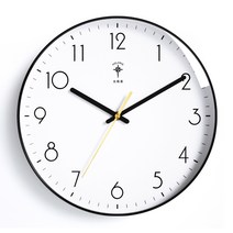 폴라리스 시계 벽시계 거실 홈 패션 라이트 럭셔리 시계 벽 현대 미니멀리스트 분위기 벽 시계 석영 시계, 10인치직경 25.5cm, 라이트 럭셔리 블랙 노르딕 스타일