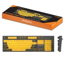 맥스틸 G770K PRO 게이트론 머스타드 LED 광축기계식키보드, G770K PRO(머스타드)