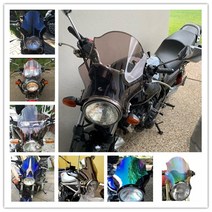 오토바이 블랙 윈드 실드 windscreen for honda hornet cb400 cb600 cb750 cb900 cb919 cb250 cb 400 600 750 900, 검은색