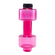 550ml 아령 스포츠 물병 휴대용 누설 성형 플라스틱 체육관 피트니스 주전자, 분홍색