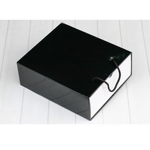 신성박스컴퍼니 [슬리브] 블랙화이트신발선물상자, 2개