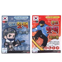 황토 핫팩 파스형 50g X 20개 /붙이는 핫팩/보온대/손난로/스키/골프/등산/캠핑/낚시/학교/군인/방한용품