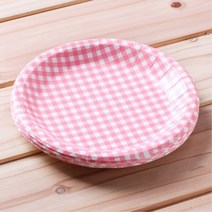 키알리 롯데 컬러 파티용 1회용 일회용 종이 접시 10개입 x 5개, 제품선택, 핑크 23cm