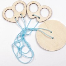 색팽이만들기 끈팽이놀이원모양 팽이 팽이만들기 10개세트 끈팽이 도토리팽이만들기