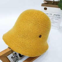 선빛 클로버 버킷햇 밀짚 자외선 여름 데일리 여행