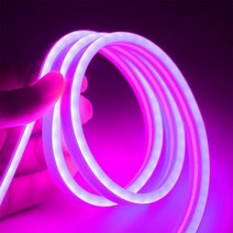 RGB 조명 LED 스트립 줄조명 네온 등 dc12v smd2835 부드러운 led 자동차 램프 바느질 가장자리 방수 로프 튜브 실리콘 댄스 파티 1 m 5 214283, Purplish red, 5M