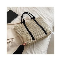기저귀 가방 ZCMEB 여름 대용량 여성 수제 비치 백 캐주얼 트래블 쇼퍼 숄더백 핸드백 Color A Size One size, Free Size, b