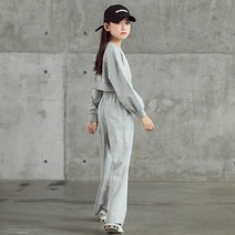 유블리 아동 이쁜 상하의 투피스 세트 캐주얼 크롭 티셔츠 데일리 트레이닝복 UV107001HR 홀리뱅