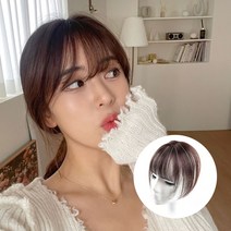 여우가발 정수리 부분가발 3D 입체커버 불파트 탑피스, 1개, (19cm)자연검정-앞머리있음