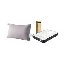 베개 세트 구입Inofia 매트리스 세미 더블 고반발 극후 22 CM 대두 단백질 마크라 안면 항균 소취, 매트리스 + 콩 단백질 베개